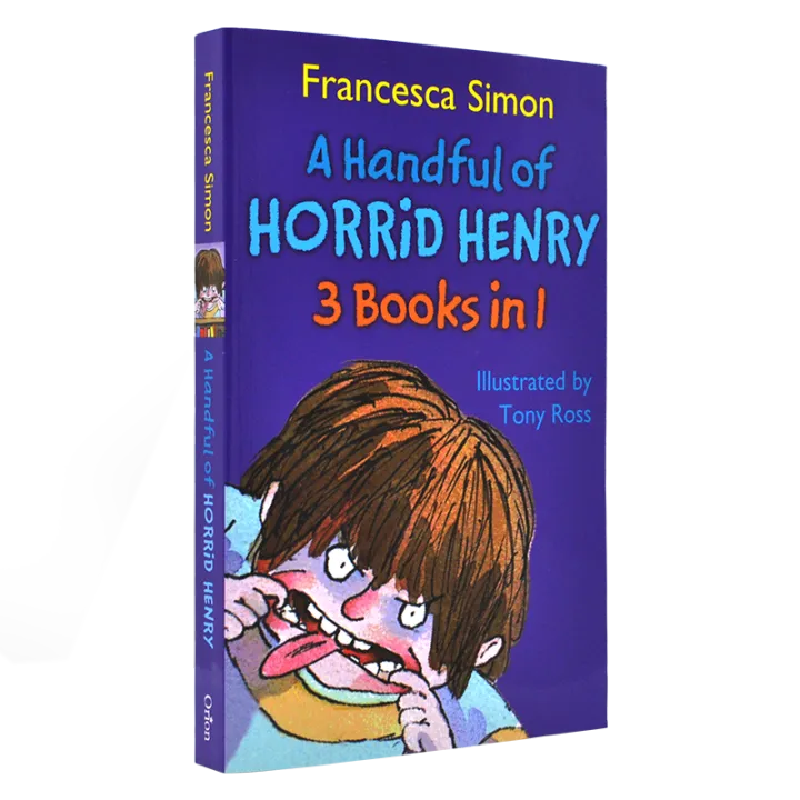 A handy of horrid Henry 3 books in 1 naughty bag Henry English original  novel children's chapter book three in one English story collection English  original book | Lazada