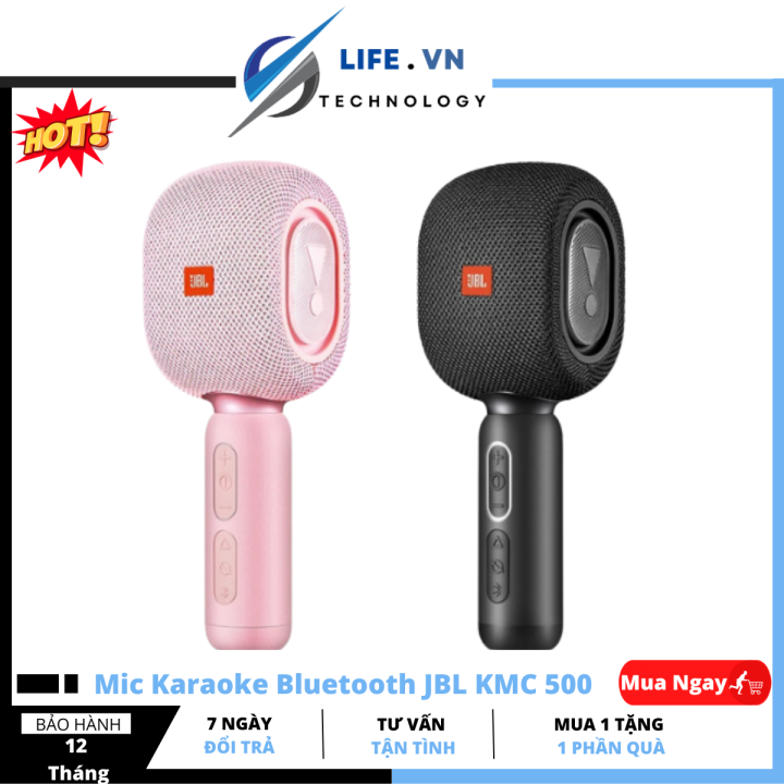 { HOT } Mic Hát Karaoke Bluetooth JBL KMC 500, Micro Cầm Tay Hát