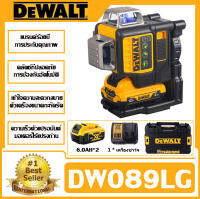 [นําเข้าโรงงานเดิมของญี่ปุ่น]DEWALT 12V DW089LG แบตเตอรี่ลิเธียมสีเขียวระดับแสง 3 ด้าน 12 เส้นในร่มและกลางแจ้ง leveling Line เลเซอร์เครื่องทำเครื่องหมาย