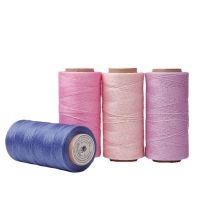 【YD】 150D 260Meters 0.8mm 70colors Polyester Waxed Leather Sewing Wax Thread Cord Flat
