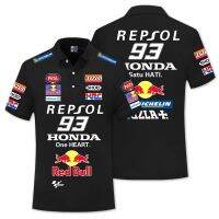 คุณภาพสูง P PATA Red Bull Honda F1 เสื้อโปโลแขนสั้น แบบแห้งเร็ว แฟชั่นฤดูร้อน สําหรับผู้ชาย และผู้หญิง