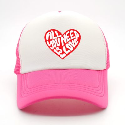2023 New Fashion  All You Need Is Love Baseball Caps Mens Snapback Cap Adjustable Design Gorra Hombre Swanowing，Contact the seller for personalized customization of the logo