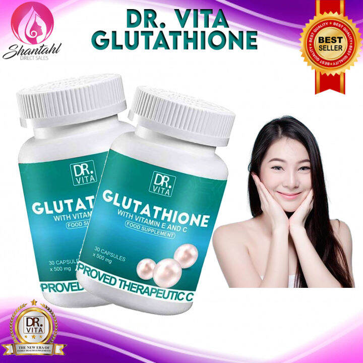 ORIGINAL Dr. Vita Glutathione Capsule Gluta, Vitamin C + Vitamin E ...