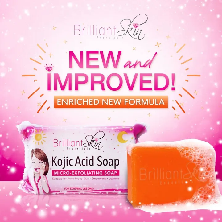 Original Brilliant Skin Essentials Kojic Acid Soap Micro Exfoliating