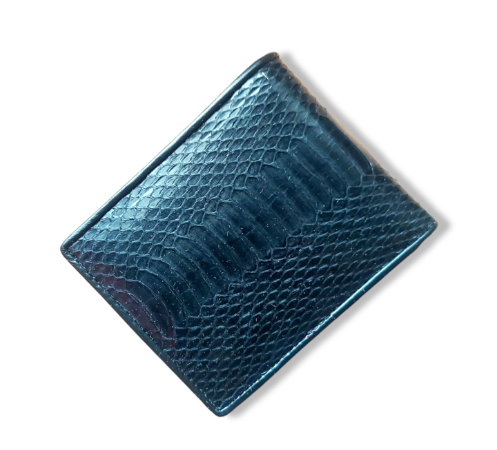 genuine-black-snake-skin-bifold-wallet-กระเป๋าธนบัตร-กระเป๋าสตางค์สองพับ-กระเป๋าตังค์-ทรง-us-เป็นหนังท้องงู-สีดำ-สำหรับ-unisex-ทั้งผู้ชายและผู้หญิง