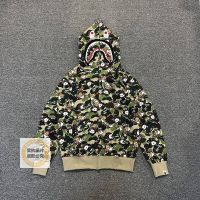 BAPE Bape เสื้อคาร์ดิแกนเสื้อกันหนาวมีซิปมีฮู้ดพิมพ์ลายพรางเต็มตัวแบรนด์ญี่ปุ่น