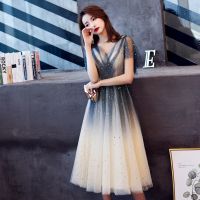 【LZ】┅▤✁  Vestido de banquete estilo curto chinês vestido vintage tradicional de casamento estilo chinês vestido de festa elegante