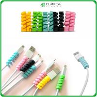 CLMXCA อุปกรณ์เสริมคอมพิวเตอร์ตัวป้องกันสายไฟป้องกัน Iphone ฝาครอบสายข้อมูลเกลียว