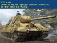 HOY BOSS 84562 1/35สเกลเยอรมัน Sd.kfz 186 Jagdtiger (Hensche I Production) ชุดประกอบโมเดลนักเป่าแตร