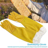 1 Lawn Beekeeping Gloves Goatskin Bee Keeping With Vented Beekeeper Long Sleeves Equipment And Tools Xl