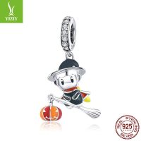 [COD] Ziyun s925 silver diy bracelet pendant drop pumpkin cage boy beaded BSC240