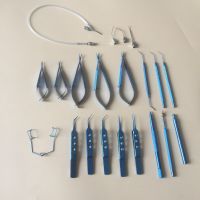 21Pcs Intraocular Set Surgical Instrument Titanium Alloy Eye Ophthalmic Cataract &amp; Eye Micro Surgery Tools