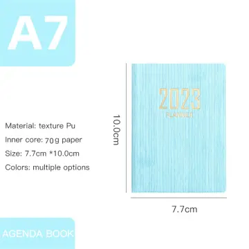 A7 Mini Notebook 2023 365 Days Portable Pocket Notepad Daily Weekly Agenda  Planner Notebooks Stationery Office School Supplies