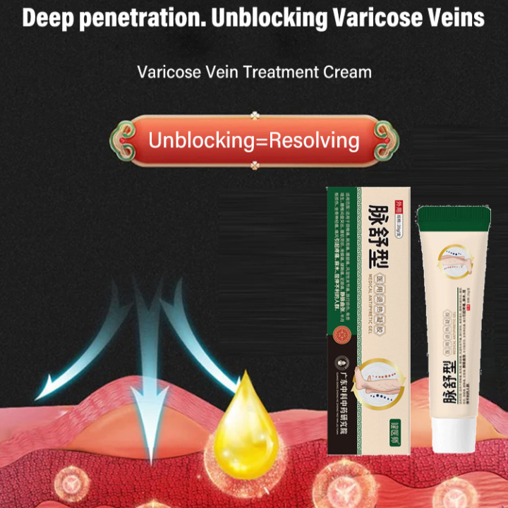 coolrich Varicose Vein Cold Compress Gel for Reducing Swelling and