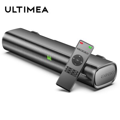 ULTIMEA 50W TV Sound Bar Wired Bluetooth Home Bulid-in DSP 3D Stereo Surround Mini SoundBar for PC Game TV Bluetooth Speakers