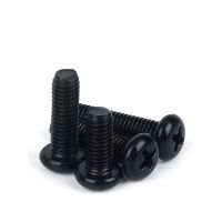 10Pcs/lot M2 M2.5 M3 M3.5 M4 M5 M6 TM Screws Phillips Truss Mushroom Head Screw Black Plated Electronic Carbon Steel Screws Nails Screws  Fasteners