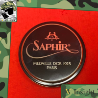 [Saphir][ดำ] -Medaille D’or 1925 Paris- [Vinsight] ตลับขี้ขัดรองเท้าผึ้งฝรั่งเศส