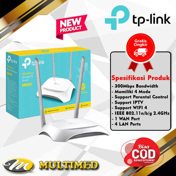 TP Link TLWR840R 300Mbps Router Antena Lazada Indonesia
