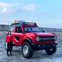 1:24ลุยบร็อนโก Lima Travel Edition โมเดลรถโลหะผสม Diecast Metal ดัดแปลง Off-Road โมเดลรถยนต์เสียงและไฟ Ks ของขวัญ