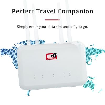 1 Set B625PRO 4G Router 4G Wifi Router 4G Wireless Router 300Mbps with SIM Card Slot Can Be Connected with External Battery and Antenna