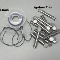 1040/PCS ทันตกรรมจัดฟัน Elastic Ligature TIES วงเล็บวงเล็บ Power CHAIN เงินสีเทายางต่อเนื่องประเภท-EDCNM SHOP