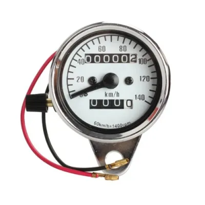 Motorcycle Mini Electronic Speedometer with Odometer Night Light