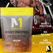 Whey protein isolate MUSCLE ONE 1kg, sữa tăng cơ giảm mỡ