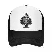 ส่วนบุคคล Gothic Skull Ace Of Spades โป๊กเกอร์เบสบอลหมวกกีฬาผู้ชายและผู้หญิงสไตล์ปรับรถบรรทุกหมวกฤดูใบไม้ผลิ