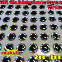 2017NEW 3D fishing lure eyes fly eyes choose size:3MM--16MM quantity:500pcs/lot  realistic artificial fishing eyes color:sliver Accessories