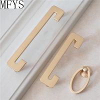 ♤▧ 3.75 5 Modern Door Handles Drop Ring Pulls Knobs Brass Drawer Knob Pull Handles Dresser Pulls Kitchen Cabinet Knob Handle