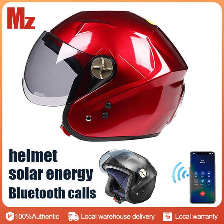 MALL Helmet RIDER Motorcycle Half Neutral Helmet ABS Solar Smart