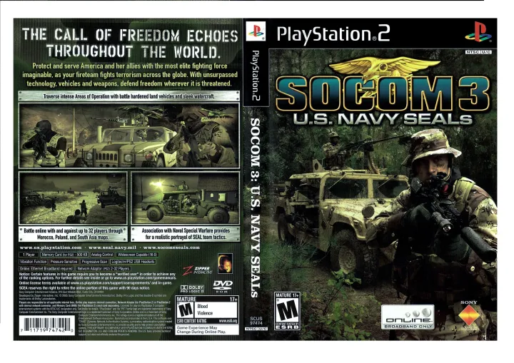 Ps2 Socom 3 U S Navy Seals Dvd Game Lazada