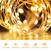 LED Fairy Light 51020304050M Solar String Light Chain Garland ทองแดงลวด Backyard กลางแจ้งคริสต์มาสตกแต่งฮาโลวีน