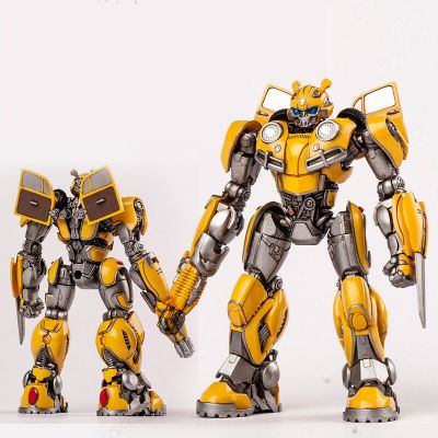 Transformation Yellow Bee Assembling Kit Mini Poacket Warrior Action Figure Robot Toys Assembly Model Gifts