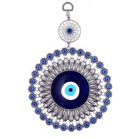 Creative Living Room European Style Silver Metal Retro Blue Türkiye Eye Decoration Wall Pendant