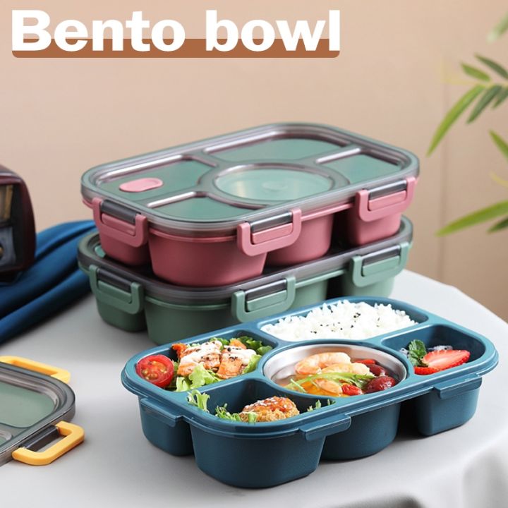 hot-sale-microwave-divided-plate-lunch-box-with-5-compartments-portable-bento-case-separate-dinning-food-tray-for-student-office