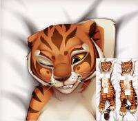 Dakimakura อะนิเมะ Master เสือตัวเมีย (DreamWorks) Fury พิมพ์สองด้านชีวิตขนาดปลอกหมอนร่างกาย