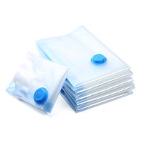 Vacuum Bag for Clothes Storage Bag With Valve Transparent Border Folding Compressed Organizer Travel Space Saving Seal Packet