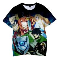 T SHIRT   Shield hero T-shirt cartoon role-play 3D printing street clothing mens clothing womens oversized T-shirt Harajuku T-shirt Tops