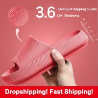 New Thick Platform Women Slippers 2023 Summer Bathroom Home Slippers Men Soft Sole Eva Indoor Slides Sandals Non-Slip Flip Flops