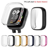 TPU Silicone Case Glass For Redmi Watch 3 Smart Watchband Screen Protector Bumper Shell for Xiaomi Redmi Watch3 Cover Cases