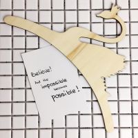 Set Of 5pcs Baby Coat Hanger Wooen Swan Cloth Hanger For Baby Shower Gift