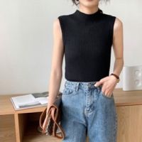 womens korean style sleeveless knitted vest top