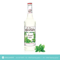 HILLKOFF : น้ำเชื่อมแต่งกลิ่น Monin Syrup โมนิน โมแนง ไซรัป กลิ่น Frosted mint ขนาด 700 ml.