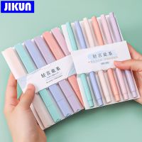 JIKUN Highlighters Pen 6 Pcs/Set Double Tip Pastel Color Kawaii Stationery Student School Magic Sketch Graffiti MarkerHighlighters  Markers