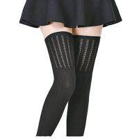 【YD】 Cotton Socks Thigh Knit Warm Tall Over-knee Color Stockings