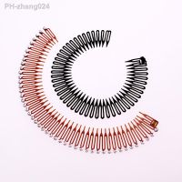 2pcs Plastic Full Circle Hair Comb Stretch Flexible Comb Teeth Headband Hair Band Claws Clip Face Wash Fixed Hair Accessories