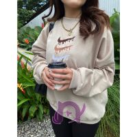 Nik VINTAGE TRIPLE MELTED DRIP Embroidery LOGO SWEATER CREWNECK FLEECE Material