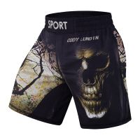 2022 High Quality Hot Sale Men MMA Shorts Jiu Jitsu Fighting Training MMA Shorts For Men 3d Digital Print Soft Grappling Shorts