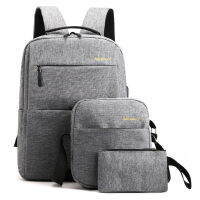 3PCS Mens Backpack USB Charging Mens Bag Casual Multifunctional Backpacks Men School Bags 3 sets Backpack Computer Schoolbag